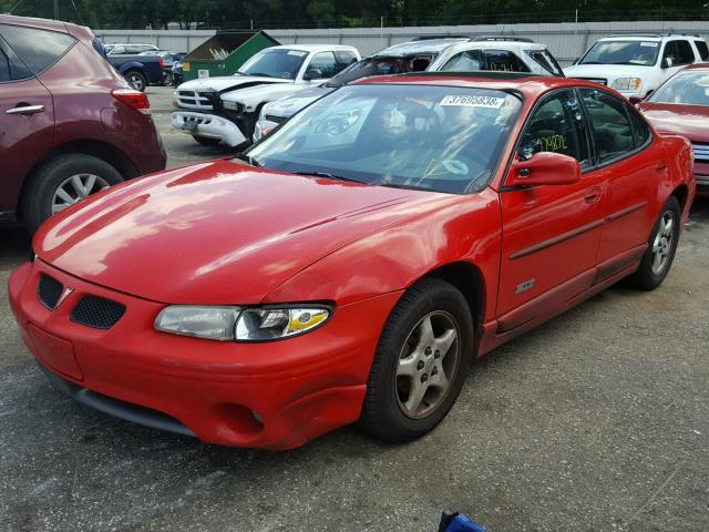 1G2WP5217VF323835 - 1997 PONTIAC GRAND PRIX RED photo 2