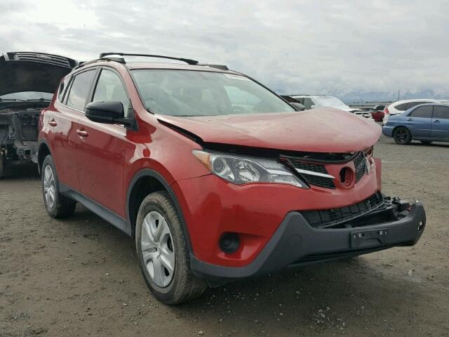 2T3BFREV6FW359020 - 2015 TOYOTA RAV4 LE RED photo 1