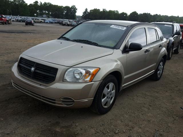 1B3HB28A79D173172 - 2009 DODGE CALIBER SE BEIGE photo 2