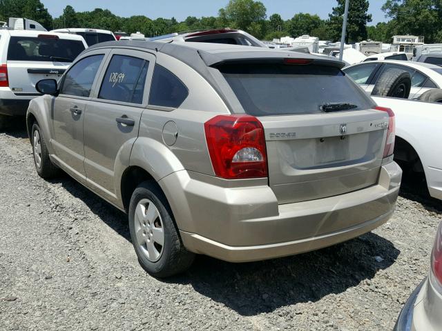 1B3HB28A79D173172 - 2009 DODGE CALIBER SE BEIGE photo 3