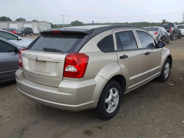 1B3HB28A79D173172 - 2009 DODGE CALIBER SE BEIGE photo 4