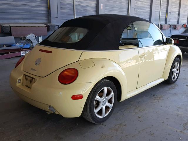 3VWCD21Y84M302427 - 2004 VOLKSWAGEN NEW BEETLE 黄色 照片 4