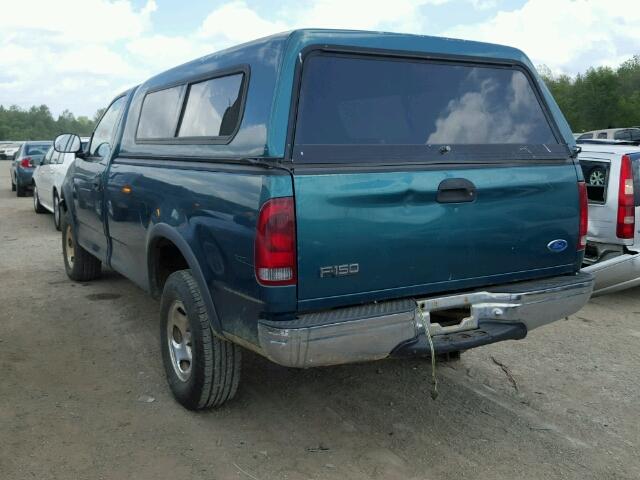 1FTDF18W0VLB94940 - 1997 FORD F150 GREEN photo 3