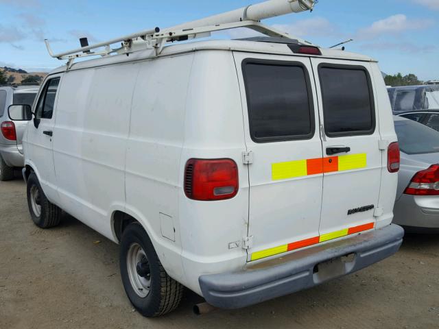 2B7HB21X5VK543743 - 1997 DODGE RAM VAN B2 WHITE photo 3