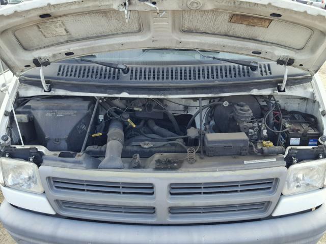 2B7HB21X5VK543743 - 1997 DODGE RAM VAN B2 WHITE photo 7