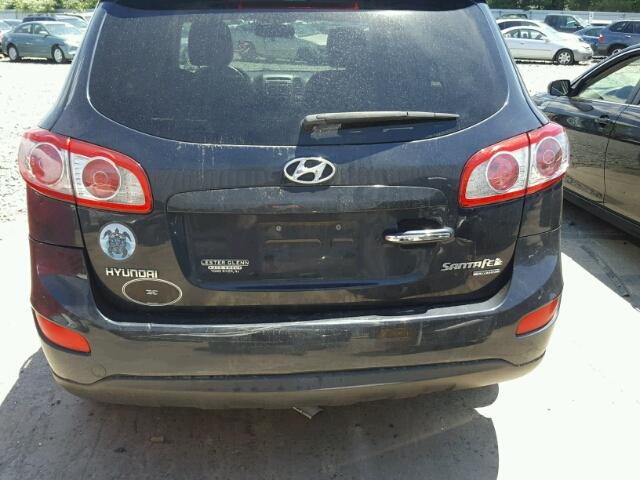 5NMSK4AG0AH401748 - 2010 HYUNDAI SANTA FE L BLUE photo 9