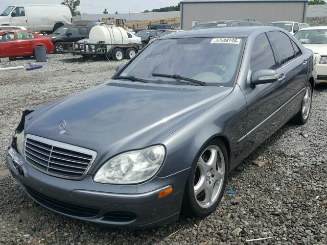 WDBNG70J65A452943 - 2005 MERCEDES-BENZ S 430 GRAY photo 2