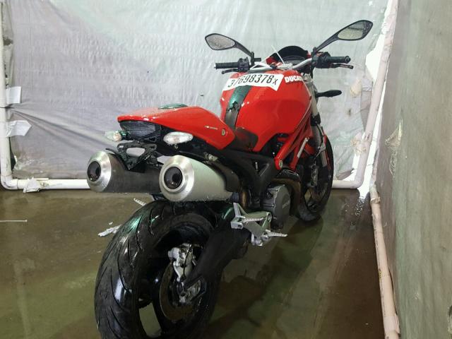 ZDM1RADN1EB075960 - 2014 DUCATI MONSTER 69 RED photo 4