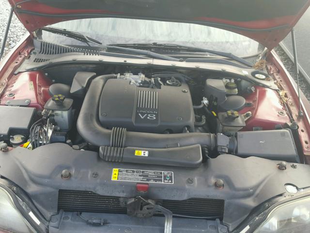 1LNHM87A12Y681631 - 2002 LINCOLN LS 勃艮第红 照片 7