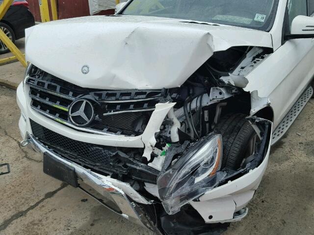 4JGDA5HB6EA396417 - 2014 MERCEDES-BENZ ML 350 4MA WHITE photo 9