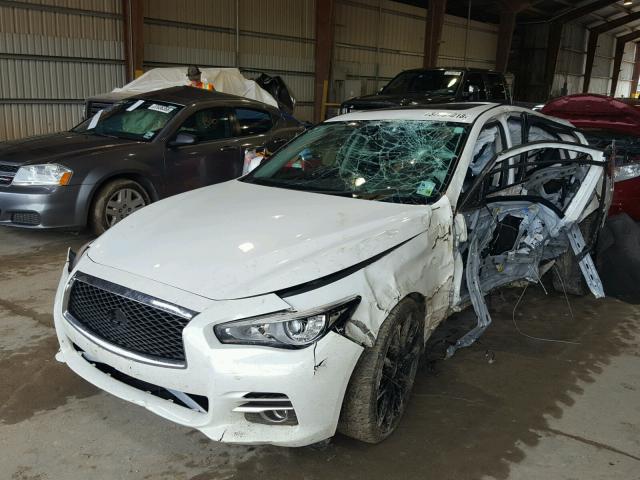 JN1BV7AP1EM684588 - 2014 INFINITI Q50 BASE WHITE photo 2