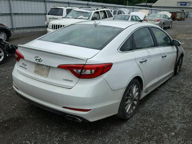 5NPE34AF0FH037004 - 2015 HYUNDAI SONATA SPO WHITE photo 4