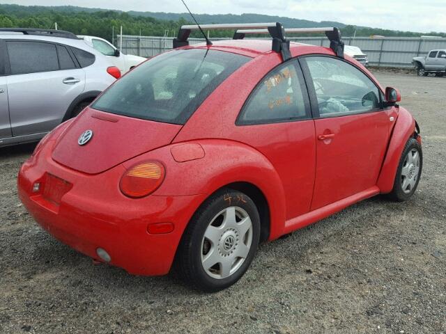 3VWCA21CXXM462343 - 1999 VOLKSWAGEN NEW BEETLE 红色 照片 4