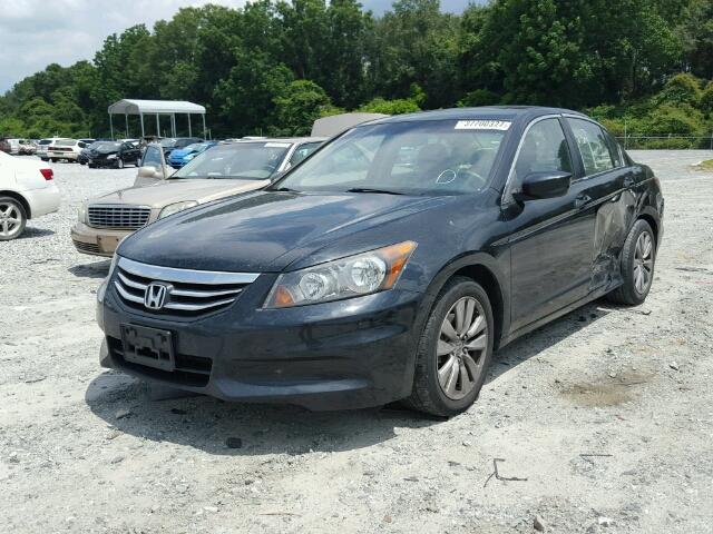 1HGCP2F75CA007504 - 2012 HONDA ACCORD EX BLACK photo 2