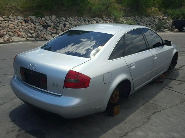 WAUED54B3YN001769 - 2000 AUDI A6 2.7T QU SILVER photo 4