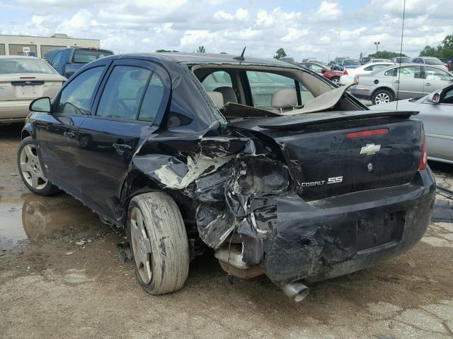 1G1AM58B067768730 - 2006 CHEVROLET COBALT SS BLACK photo 3
