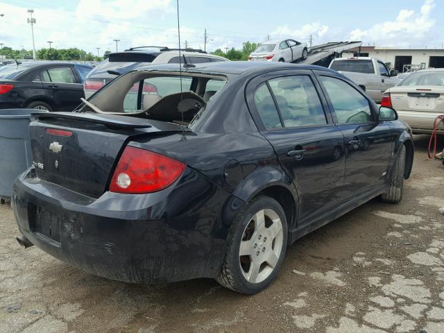 1G1AM58B067768730 - 2006 CHEVROLET COBALT SS BLACK photo 4
