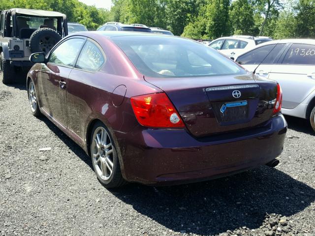 JTKDE167570194556 - 2007 TOYOTA SCION TC 栗色 照片 3
