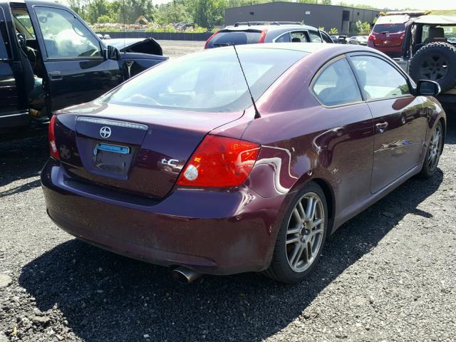 JTKDE167570194556 - 2007 TOYOTA SCION TC 栗色 照片 4