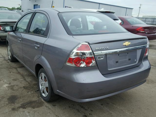 KL1TD5DE3BB140868 - 2011 CHEVROLET AVEO LS GRAY photo 3