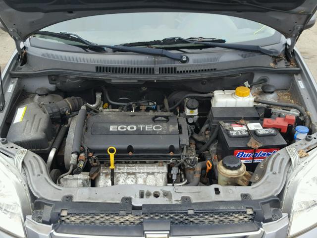 KL1TD5DE3BB140868 - 2011 CHEVROLET AVEO LS GRAY photo 7