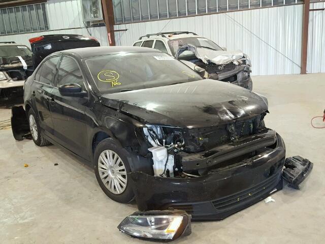 3VW2K7AJ0EM385046 - 2014 VOLKSWAGEN JETTA BASE BLACK photo 1