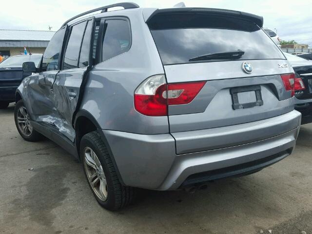 WBXPA93426WG88206 - 2006 BMW X3 3.0I GRAY photo 3