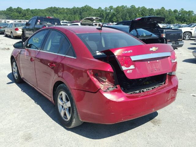 1G1PC5SB5E7204494 - 2014 CHEVROLET CRUZE RED photo 3