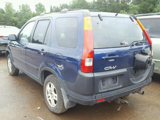JHLRD78832C093244 - 2002 HONDA CR-V EX ლურჯი ფოტო 3