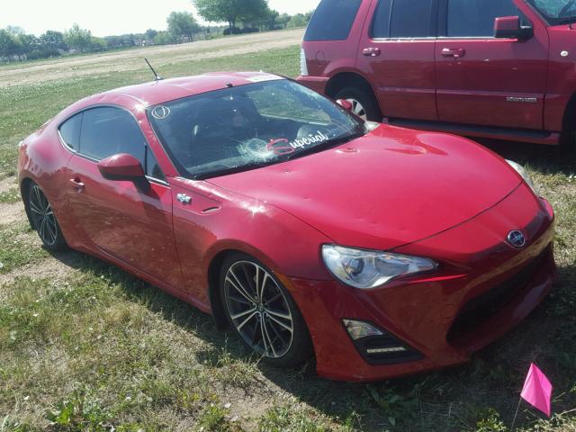 JF1ZNAA16D2725110 - 2013 TOYOTA SCION FR-S RED photo 1