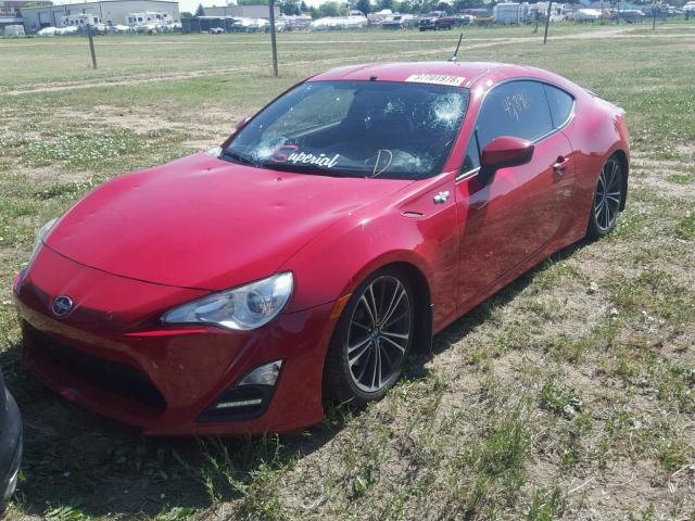 JF1ZNAA16D2725110 - 2013 TOYOTA SCION FR-S RED photo 2