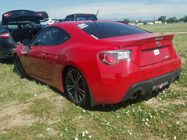 JF1ZNAA16D2725110 - 2013 TOYOTA SCION FR-S RED photo 3