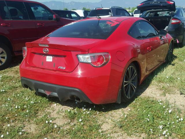 JF1ZNAA16D2725110 - 2013 TOYOTA SCION FR-S RED photo 4