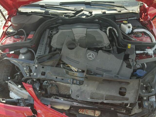 WDDGF8AB7ER303880 - 2014 MERCEDES-BENZ C 300 4MAT RED photo 7