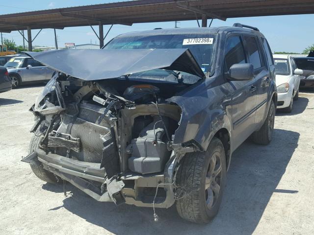 5FNYF4H7XDB006499 - 2013 HONDA PILOT EXLN GRAY photo 2