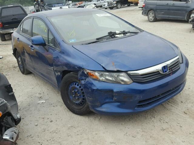 2HGFB2F55CH515029 - 2012 HONDA CIVIC LX BLUE photo 1