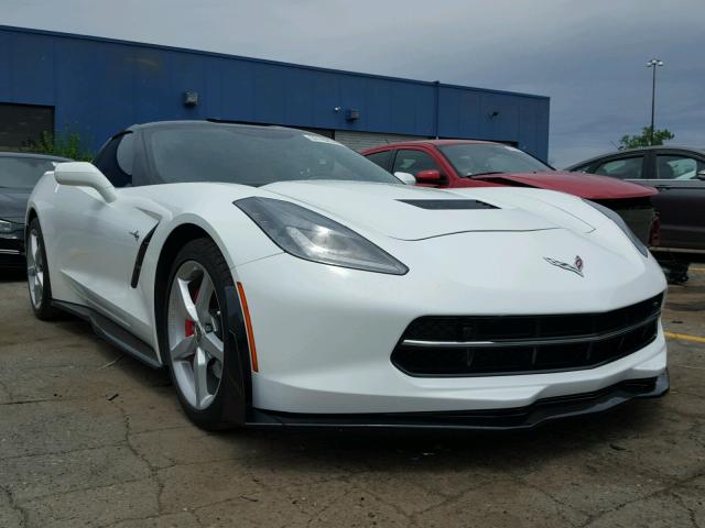 1G1YB2D79G5109059 - 2016 CHEVROLET CORVETTE S WHITE photo 1