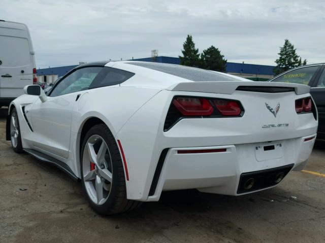 1G1YB2D79G5109059 - 2016 CHEVROLET CORVETTE S WHITE photo 3