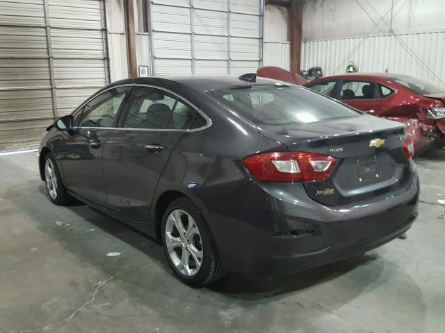 1G1BF5SM5H7252729 - 2017 CHEVROLET CRUZE PREM GRAY photo 3