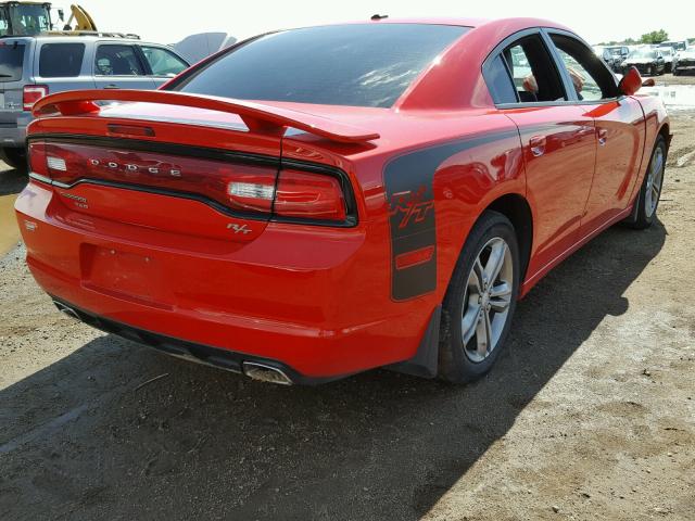 2C3CDXDT7DH717211 - 2013 DODGE CHARGER R/ RED photo 4