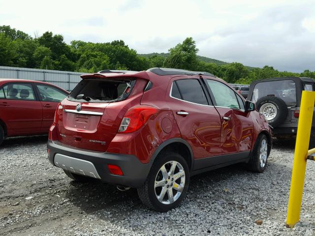 KL4CJFSB6DB079335 - 2013 BUICK ENCORE CON RED photo 4