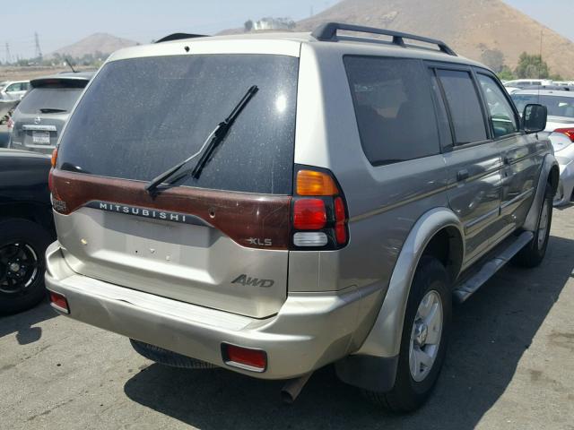 JA4MT31R83J009741 - 2003 MITSUBISHI MONTERO SP BEIGE photo 4