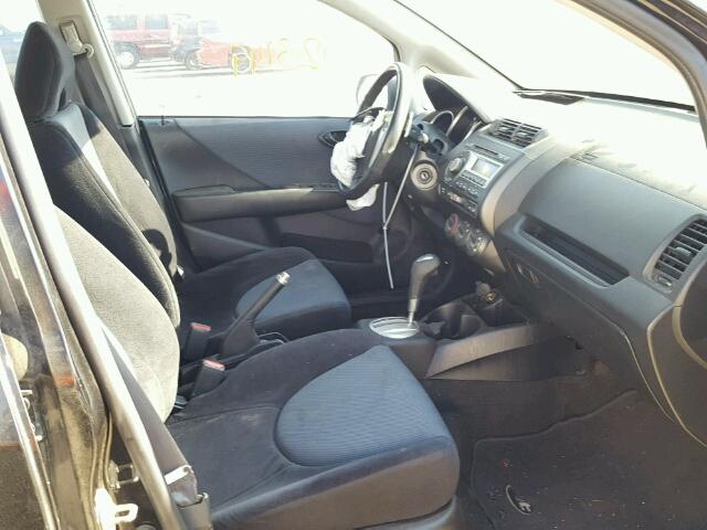 JHMGD38667S068135 - 2007 HONDA FIT S შავი ფოტო 5