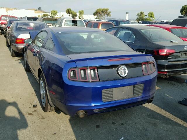1ZVBP8AM6D5236341 - 2013 FORD MUSTANG BLUE photo 3