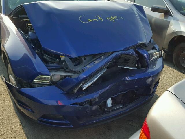 1ZVBP8AM6D5236341 - 2013 FORD MUSTANG BLUE photo 9