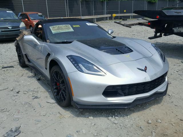 1G1YS3D60K5600674 - 2019 CHEVROLET CORVETTE Z SILVER photo 1