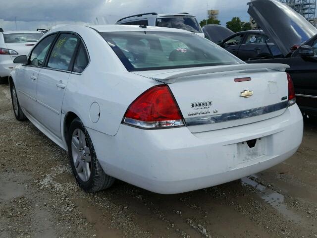 2G1WG5EK2B1111694 - 2011 CHEVROLET IMPALA LT WHITE photo 3