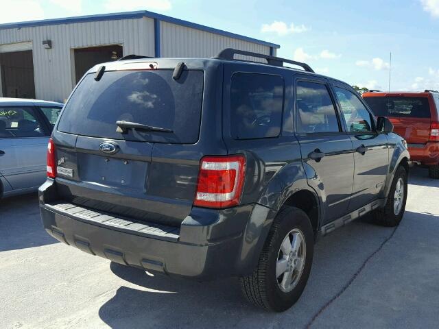 1FMCU03Z78KE31636 - 2008 FORD ESCAPE XLT GRAY photo 4