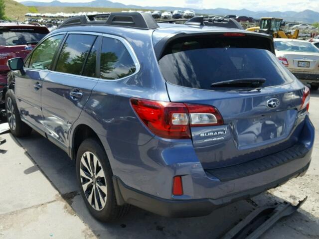 4S4BSENC4G3344423 - 2016 SUBARU OUTBACK 3. BLUE photo 3