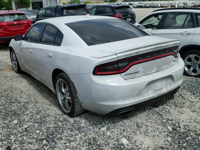 2C3CDXCT9GH232994 - 2016 DODGE CHARGER R/ WHITE photo 3